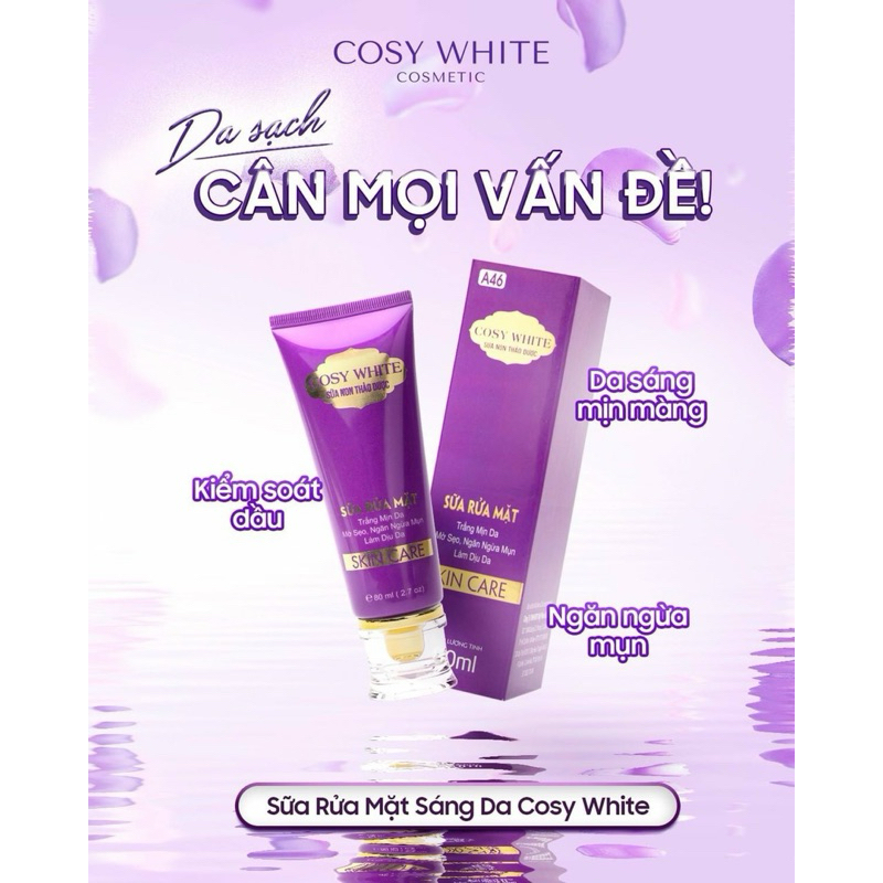 sữa rửa mặt Cosy White sữa non thảo dược