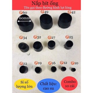 Nắp bít, nắp chụp ống tròn size 10-12-15-18-21-25-27mm