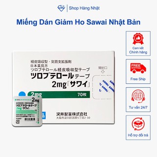 Miếng dán giảm ho sawai nhật bản 0.5mg/1mg/2mg nhật bản.