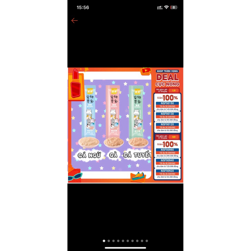 Combo 50 súp thưởng cho mèo Shizuka