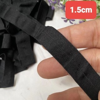Chun kẹp viền mềm màu đen size 1.5cm