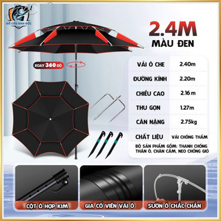  Ô 2 tầng câu cá che nắng mưa 2m2 vào 2m4 3 màu xám đen xanh ,chống tia UV 