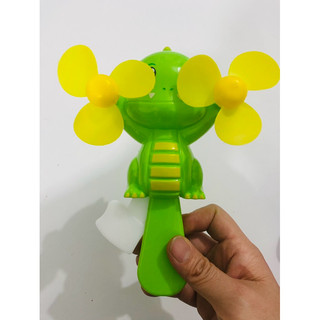 Quạt đôi hình thú cho bé không cần pin (được chọn màu)