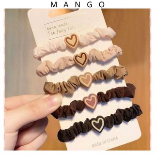 Thun cột tóc nữ dễ thương MANGO phụ kiên buộc tóc hàn quốc