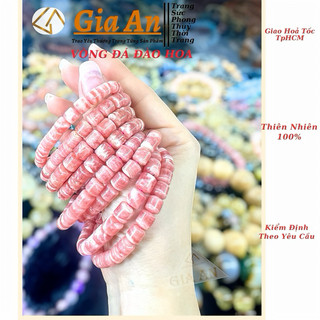 Vòng tay phong thuỷ đá đào hoa-Đá phong thuỷ GIA AN may mắn tài lộc bình an