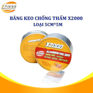 [PHÂN LOẠI 5CM] Băng keo chống thấm X2000 siêu dính, chống thấm chống dột, đa năng dán trên mọi bề mặt