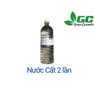 {hcm] nước cất 2 lần - nước chưng cất - nguyên liệu mỹ phẩm greencosmetic 100ml - 500ml - 1 lít