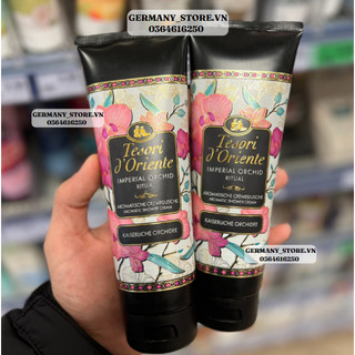 Sữa tắm nước hoa ý - hương hoa lan hoàng gia 250ml - tesori d'oriente cremedusche imper