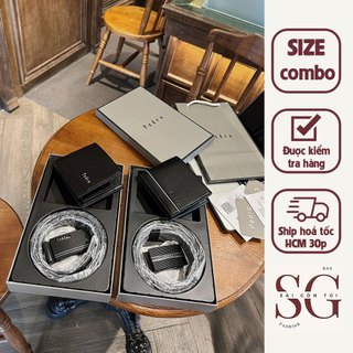 Combo thắt lưng kèm ví dành cho nam, set nịt ví Sài Gòn Túi , quà tặng bạn trai , thầy giáo , tặng bố