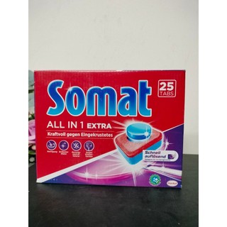 Viên rửa bát Somat hộp 25 viên Đức dùng cho máy rửa chén bát