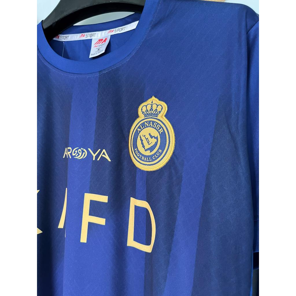 Quần Áo Bóng Đá, Đồ Đá Banh CLB RONALDO AL NASSR Xanh 2024 - 8kg - 88kg - Thun Lạnh Cao Cấp, Không Nhăn, Không Xù Lông