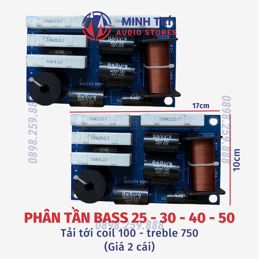 Mạch Phân Tần 2 Đường Tiếng 775H (Giá 2 Cái ) Cho Loa Karaoke Bass 25 - 30 - 40 Tải Tới Côn 100 - Tép 750-Minh Trí Audio