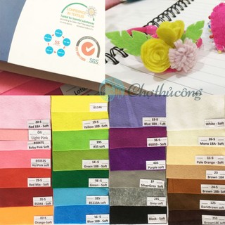 Vải nỉ làm đồ handmade VNXK 45x45cm , vải nỉ mềm làm đồ dùng mầm non thủ công