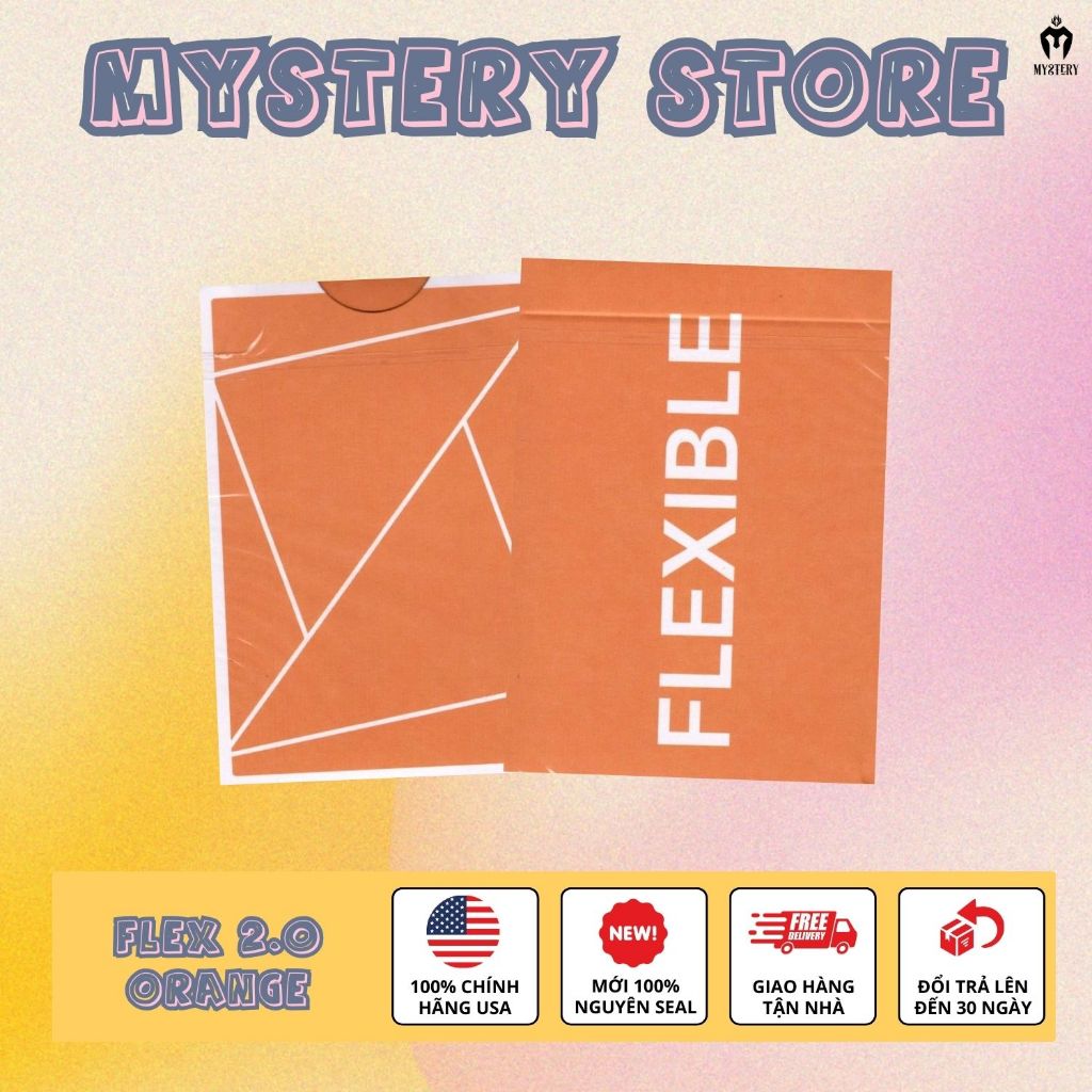 Bộ bài USA CAO CẤP CHÍNH HÃNG - FLEXIBLE 2.0 GRADIENTS ORANGE - 10TH ANNIVERSARY - Bài Mỹ - Bài ảo t