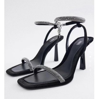 Sandal quai mảnh đính đá big size_hàng có sẵn