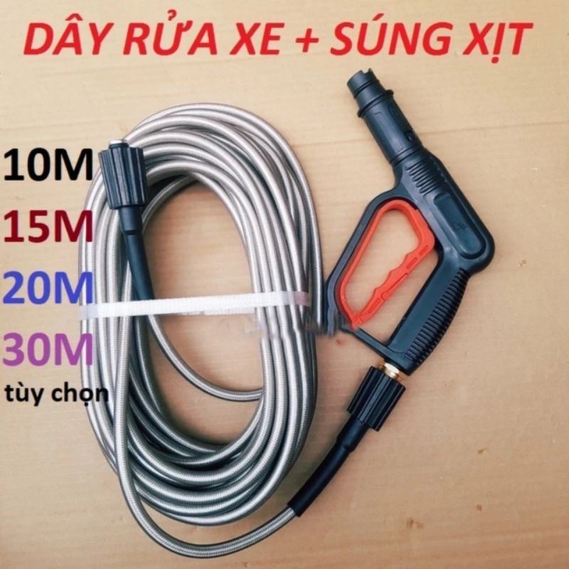 BỘ DÂY ÁP LỰC CAO MÁY RỬA XE