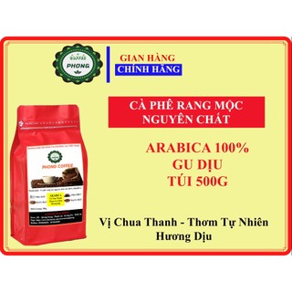 Cà phê mộc nguyên chất arabica cầu đất vị chua thanh, thơm 500 gram
