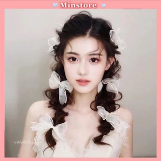 Kẹp tóc nơ voan phong cách Hàn quốc