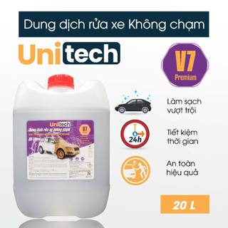 Nước rửa xe không chạm UNITECH V7 - Không chạm trung tính, phù hợp cho xe có màu sơn nhạy cảm