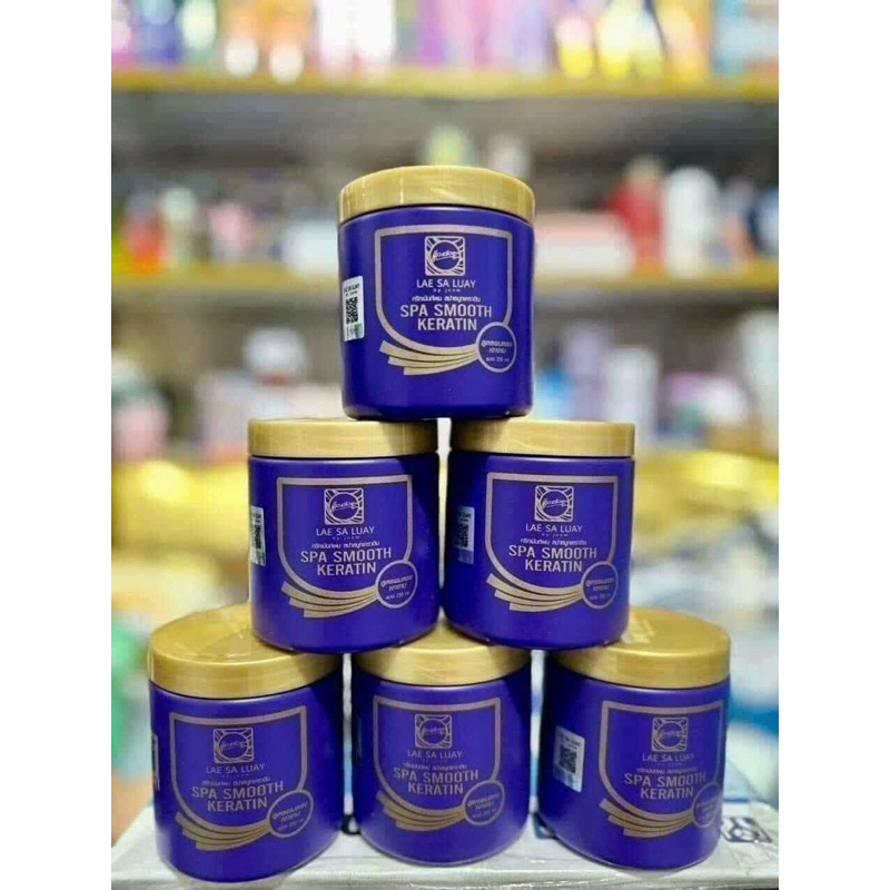 Ủ Tóc Lụa Collagen Lae Sa Luay Spa Smooth Keratin, Dưỡng Tóc, Phục Hồi Tóc Hư Tổn Nặng - 250ml