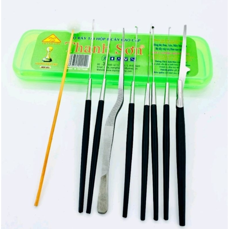 Bộ lấy ráy tai 8 món chuyên nghiệp , dụng cụ lấy ráy tai tốt nhất cho mọi người