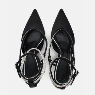 HÀNG CÓ SẴN (Size 40➡️42) _ Giày Gót Nhỏ Đính Đá Big Size