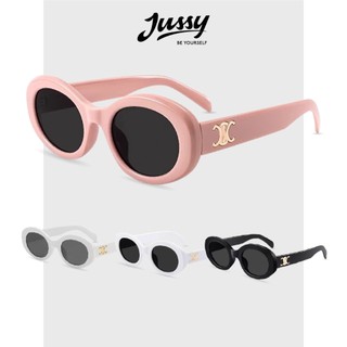 Kính Mát CC JMK10 Cao Cấp Jussy Official Kính Gọng Oval Chống Tia Uv Phong Cách Thời Trang Hàn Quốc Cho Nam Và Nữ