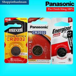 Pin CR2032 Panasonic / Energizer / Maxell Vỉ 1 Viên Cao Cấp - Hàng Chính Hãng