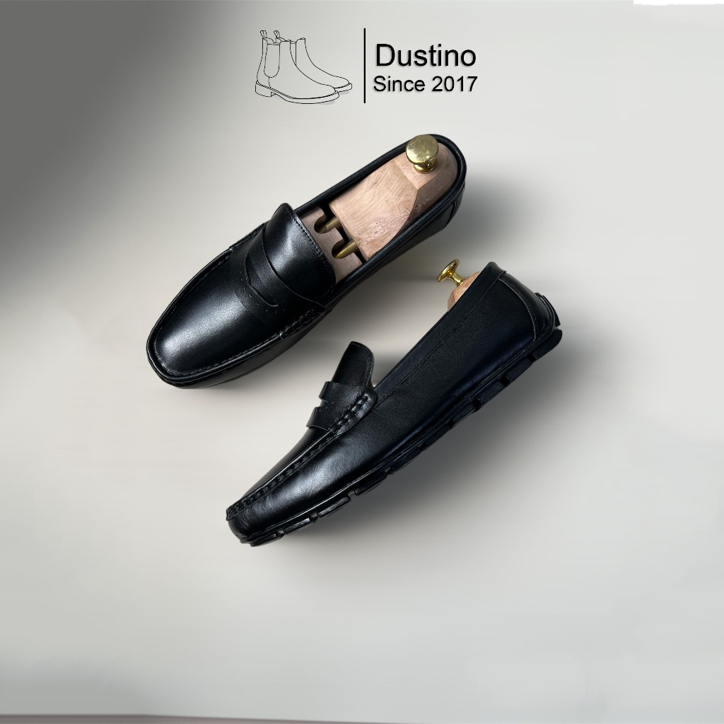 Heritage Moccasin Da Bò Nappa, giày mọi nam classic da thật