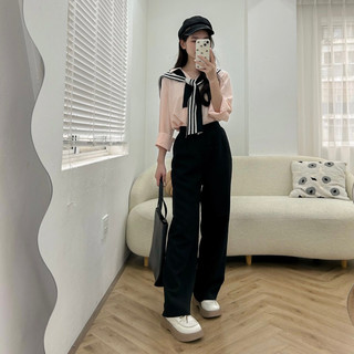 [GIẢM 80K ĐƠN 0K] [ KHÔNG KÈM KHĂN QUÀNG ] Áo sơ mi vạt chéo chất thô mềm dáng basic (SƠ MI DIỆP)