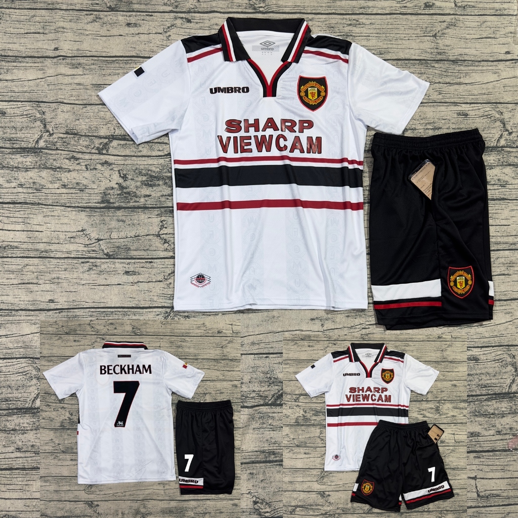 QUẦN ÁO BÓNG ĐÁ CLB MANCHESTER UNITED - BẢN 1999-VẢI GAI THÁI CAO CẤP