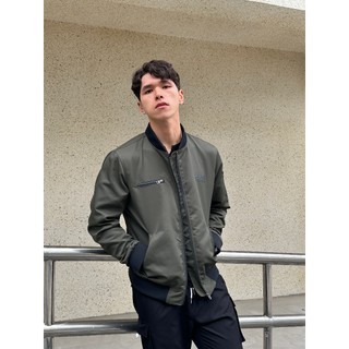 Áo Bomber Jacket Triiable Fullsize Basic Tối Giản