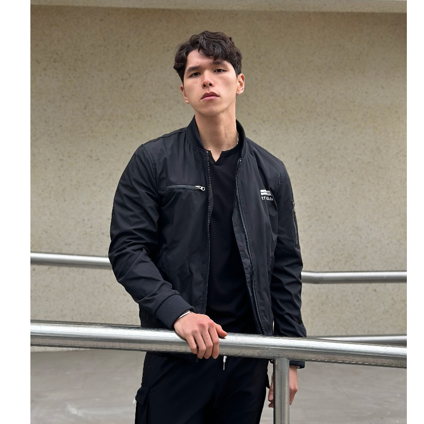 Áo Bomber Jacket Triiable Fullsize Basic Tối Giản