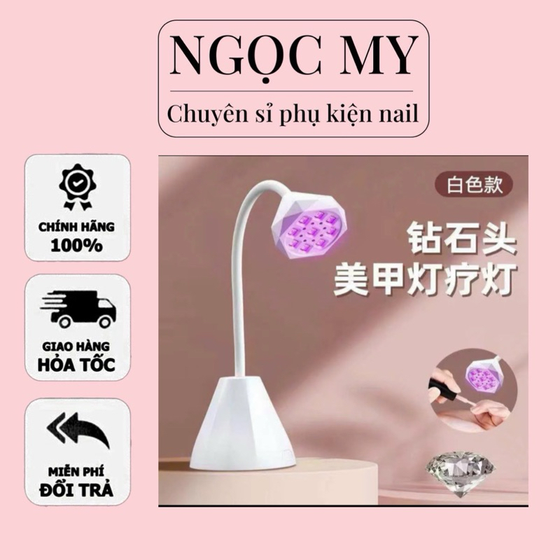 Đèn Hơ Gel Mini Tích điện làm nail