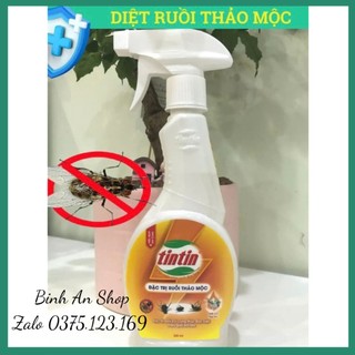 Thuốc diệt ruồi thảo mộc Tintin - Diệt Các Loại Ruồi vàng, ruồi cánh bướm, ruồi giấm