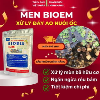 MEN VI SINH BIOEM  XỬ LÝ NƯỚC VÀ ĐÁY AO NUÔI ỐC NHỒI ỐC BƯƠU ĐEN