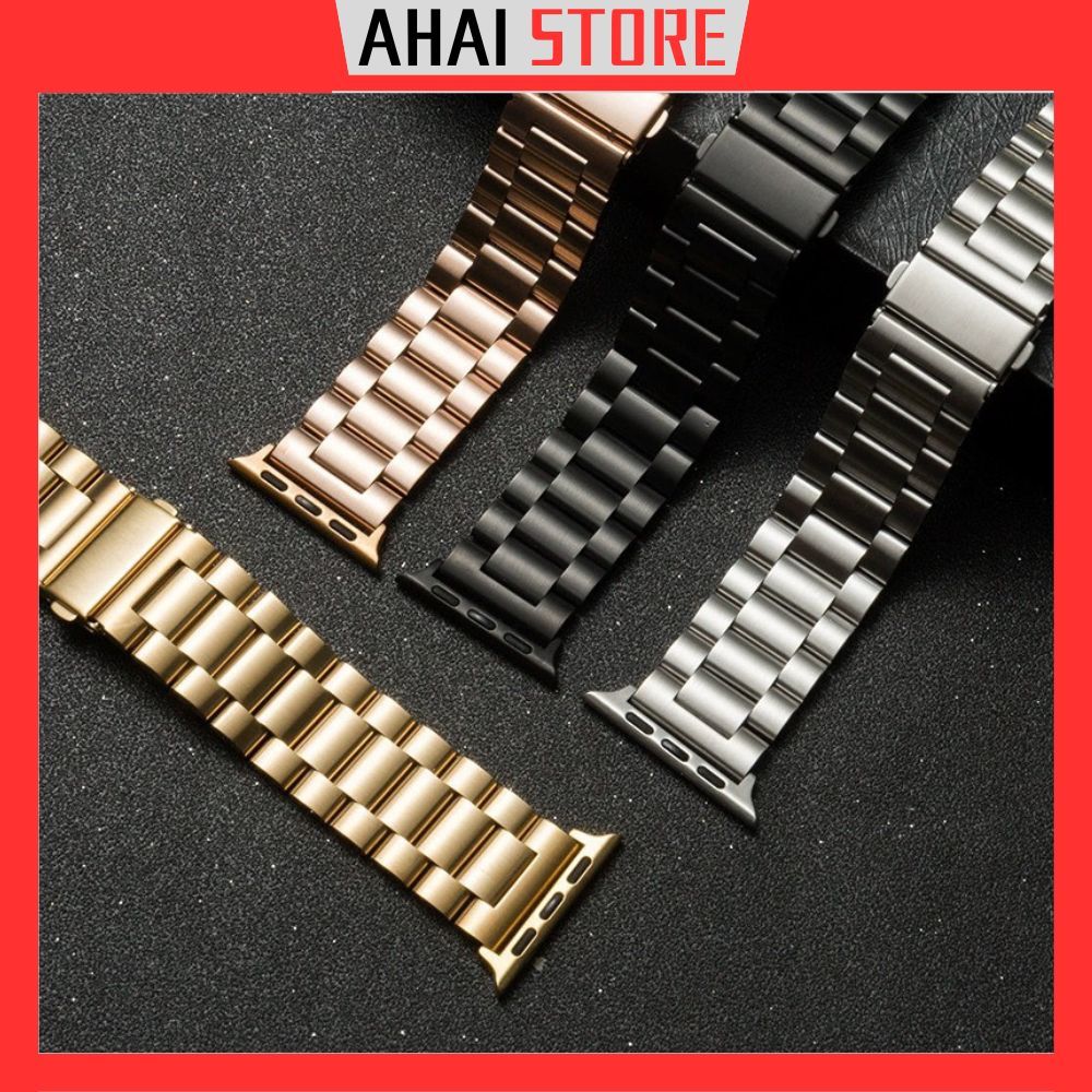 Dây đeo đồng hồ thép không gỉ cho apple watch size 42/44/45/49mm AHAI STORE