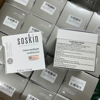 Kem dưỡng trắng da trang da Clarifying cream Soskin 50ml