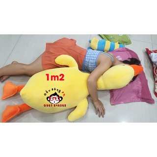 Gấu bông Vịt vàng khổng lồ 1m5/1m2/90cm và gấu bông Trà sữa trân châu 1m
