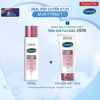 Nước cân bằng làm sáng dịu lành cho da nhạy cảm CETAPHIL BRIGHT HEALTHY RADIANCE TONER 150ML