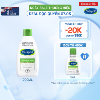 Sữa dưỡng ẩm dịu lành cho da nhạy cảm CETAPHIL MOISTURIZING LOTION 200ML