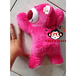 Gấu dâu nhỏ 35cm và gấu bông trà sữa nhí 30cm