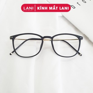 Gọng kính cận nam nữ LANI dáng bầu càng kim loại 1210 - Lắp mắt cận có độ theo yêu cầu