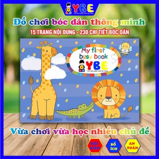 Bộ đồ chơi học liệu bóc dán Montessori chủ đề tổng hợp My first busy book vừa chơi vừa học giúp bé phát triển kỹ năng