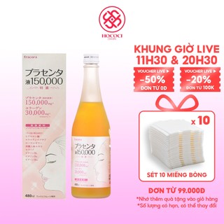 Nước Uống Fracora Placenta Giúp Căng Bóng, Giảm Nhăn, Sáng Da Fracora Placenta 480ml