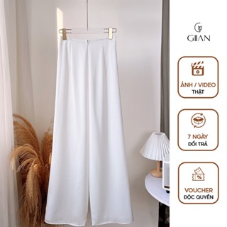 Quần áo dài lụa tằm dáng suông tôn dáng chất đẹp có khóa chun thiết kế cao cấp thương hiệu Giian - QU0096