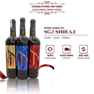 Rượu vang Úc chát nốt nhạc S-G-J Shiraz 14,5% chai 750ml nhập khẩu chính hãng