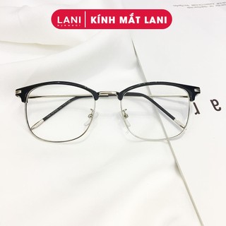 Gọng kính cận chữ nhật Vintage LANI 2713 kim loại thanh mảnh nhận lắp mắt kính có độ theo yêu cầu