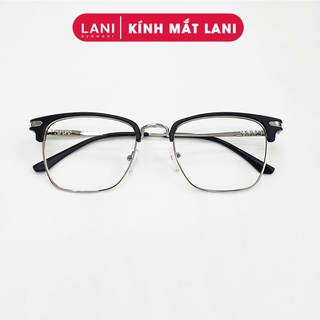 Gọng kính cận nam nữ nửa viền club master LANI 9314 hợp kim cao cấp -  Mắt cận có độ theo yêu cầu