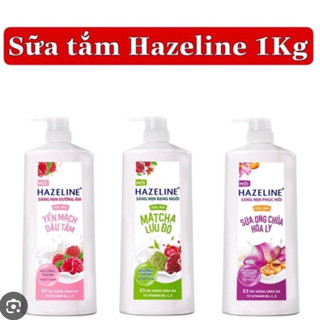 Sữa tắm Hazeline 1 lít yến mạch dâu tầm & matcha lựu đỏ